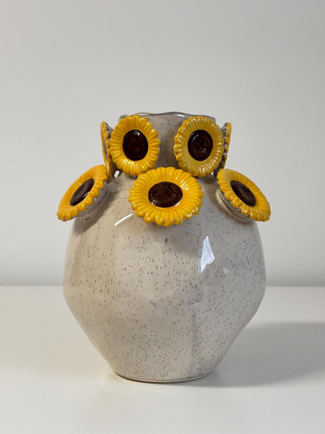 Sunflower Vase Ceramic Flower Vase Farmhouse Decor Rustic Home Decor ...