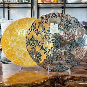 Bowl / Fruit bowl with ornament / Glass bowl / Handmade from glass / Decorative tray / Decoration / Table decoration / Decor / Gift