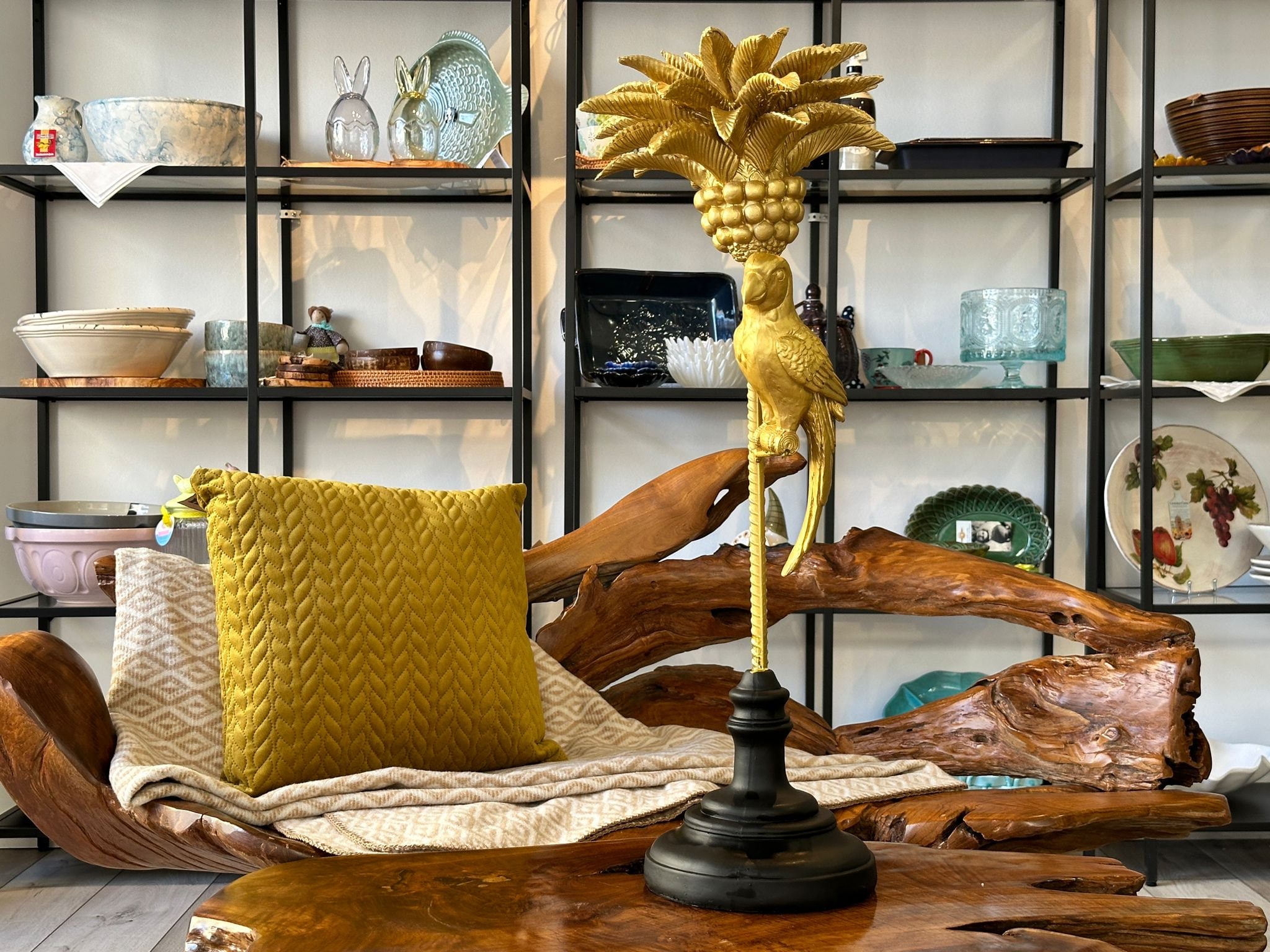 Gold Palm Lamp Etsy Australia