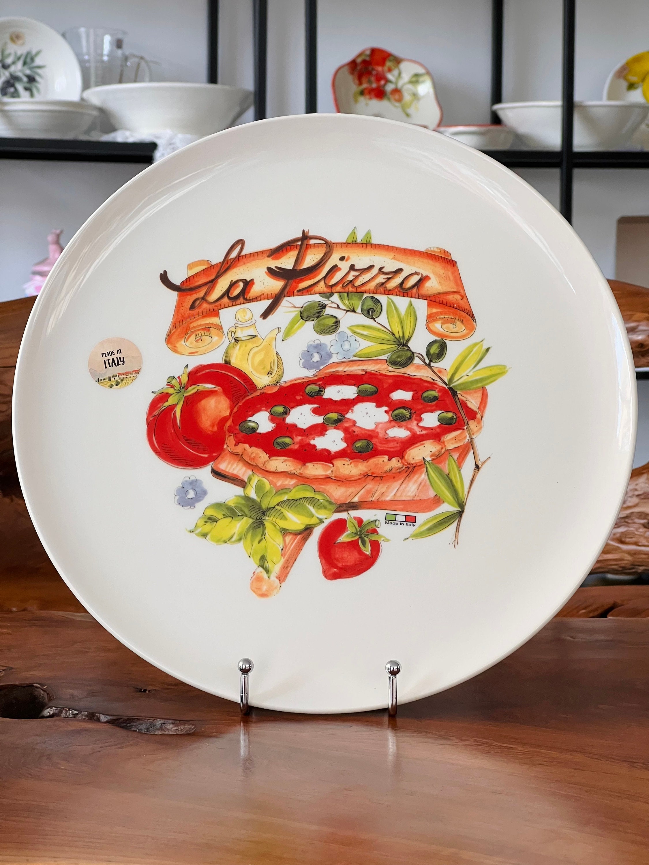 Set 6 Piatti pizza ceramica - I Love Pizza