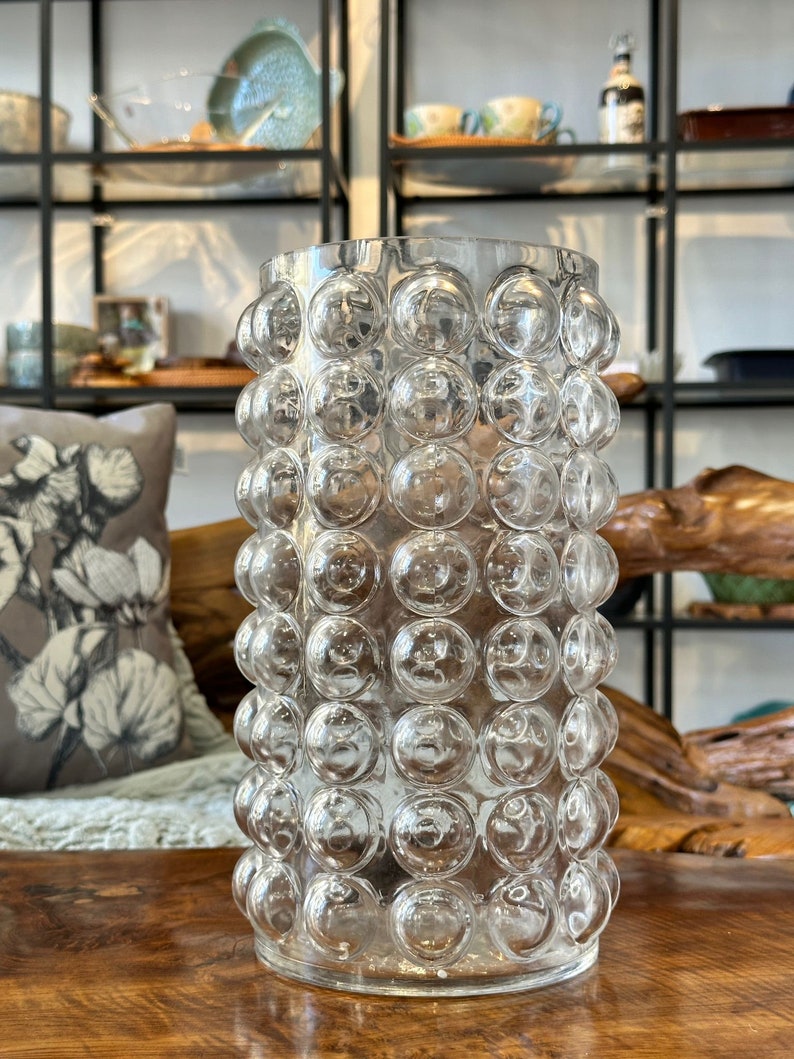 Vase / Flower Vase Bubble / Transparent Vase / Handmade From Glass