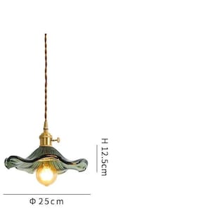 Blomformad taklampa / Blomformad pendellampa / Lampa / Taklampa i modern stil / Pendellampa / Belysning / Dekoration / Heminredning Grön