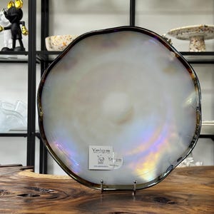 Bowl / glass plate Murano glass / glass bowl mother of pearl / handmade from Murano glass / table decoration / interior / decoration / gift