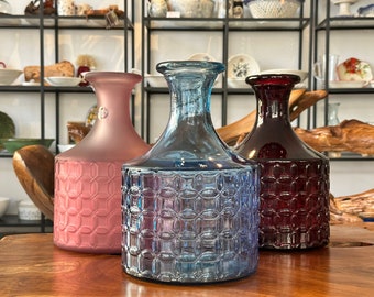 Vase / Blumenvase / Glasvase / Massivglas /  Dekoration aus recyceltem Glas / Dekoidee / Geschenk / Tischdekoration / Bodenvase