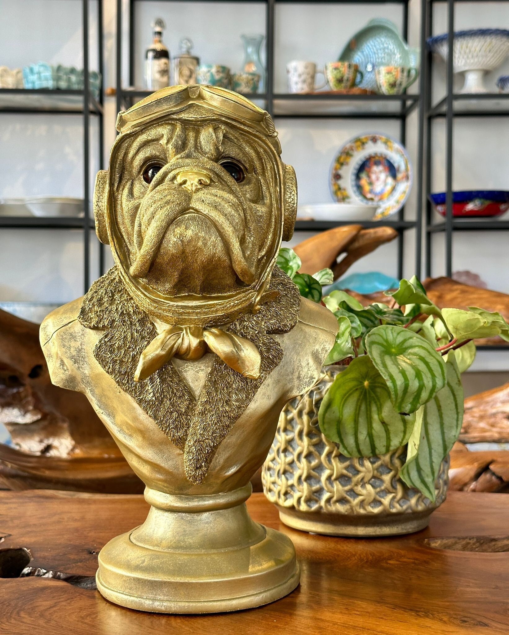 Lustige Französische Bulldogge Mops Ornament Tisch Dekoration Mini  Französische Bulldogge Statue für Auto Haus Garten Dekorationen Hund  Handwerk Geschenke