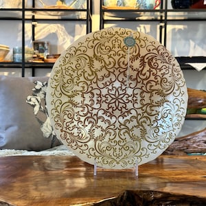 Bowl / Fruit Bowl / Table Decoration with Pattern / Glass Bowl / Handmade from Glass / Decorative Trays / Decoration / Decor / Gift