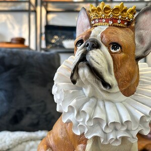 Casa Padrino Luxus Deko Figur Hund französische Bulldogge mit