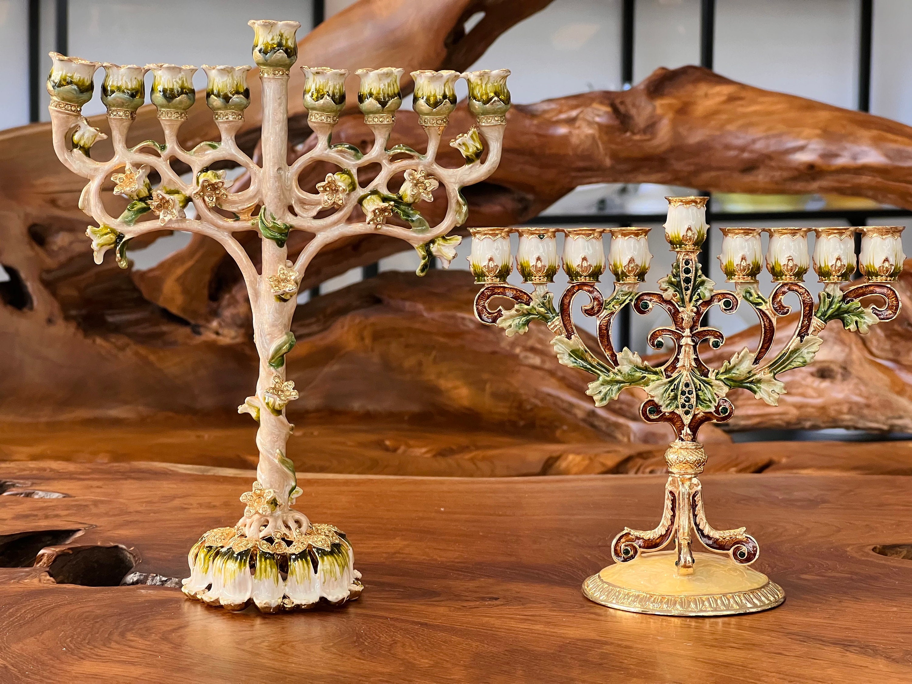 Judaica - Grote menorah joodse kandelaar - 60 cm - Legering - Catawiki