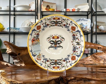 Bowl / Ceramic Salad Bowl / Italian Tableware / Fruit Bowl / Table Decoration / Serving / Handmade / Kitchen Decor / Gift
