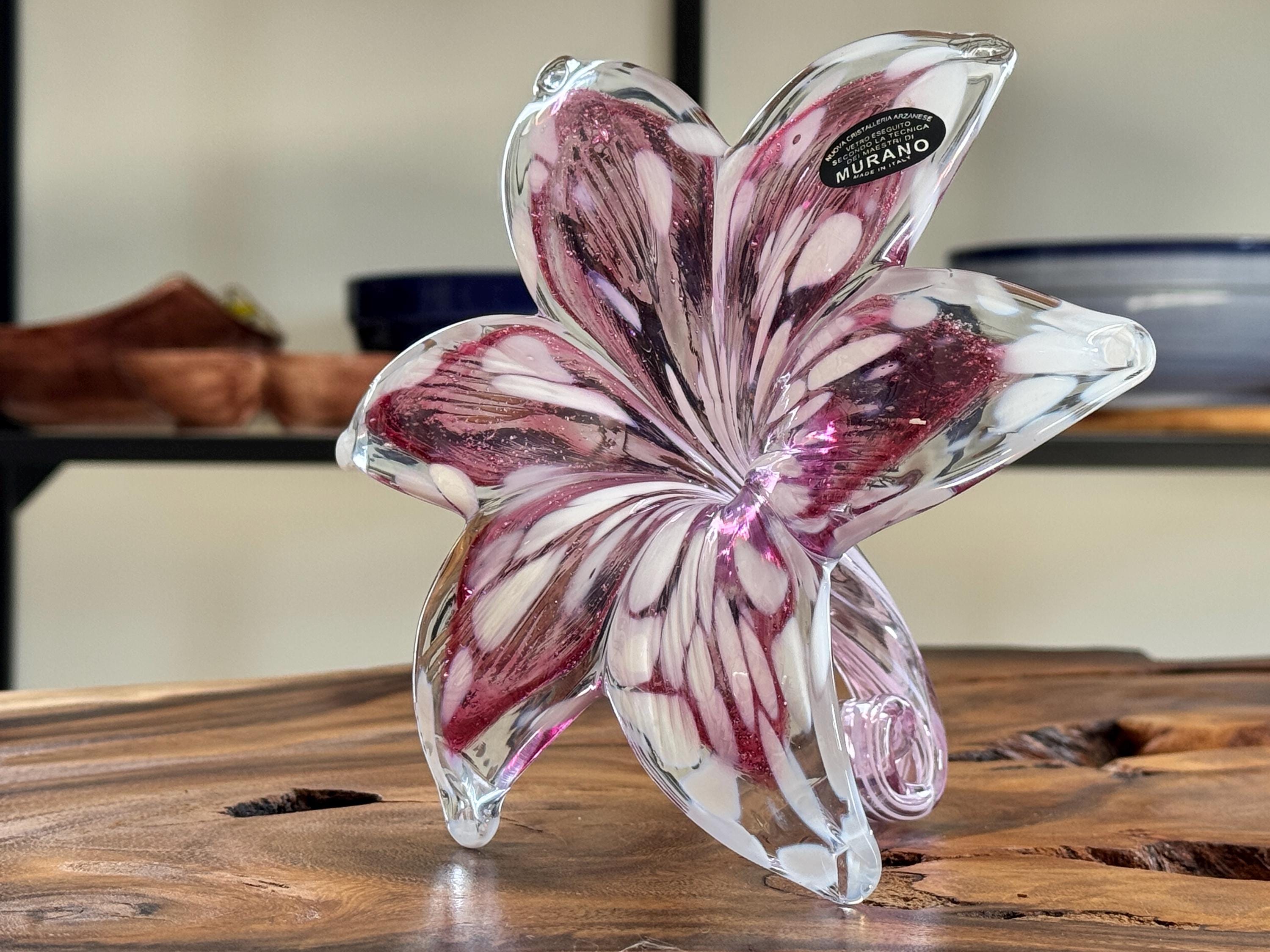 Flower / Flower Made of Murano Glass / Glass Flower / Handmade in