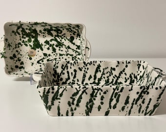 Ceramic Baking Dish Italy · Handmade Italian Oven Dish · Serving & Baking Pan · Rectangular Casserole Dish · Kitchen Decor