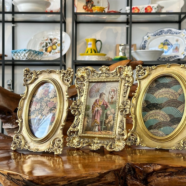 Picture frame / retro photo frame gold / photos / baroque style frame / table decoration / interior / decoration / home decor / decor / gift