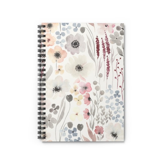 Disover Floral Spiral Notebook - Ruled Line