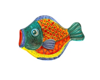 Hand-Painted Ceramic Fish Platter From The VIETRI Pesci Colorati Collection
