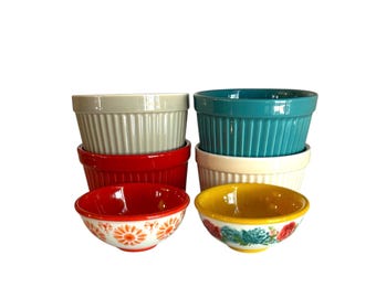 Pioneer Woman and Dowan Small Bowl Lot, Set Of 6