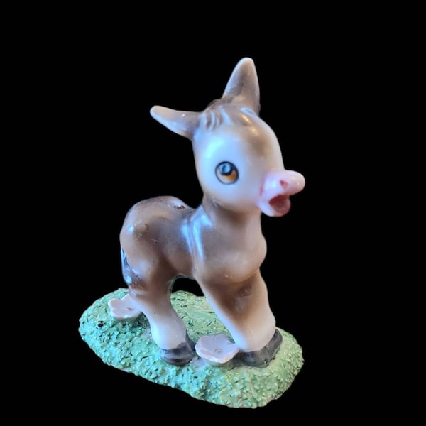 Vintage Donkey small Figurine, Japan. Ceramic Donkey