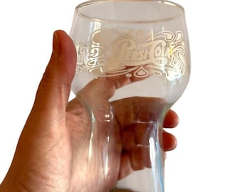 Vintage Pepsi Glasses-70s-Classic Scroll-Taco Bell Promotional Item-Multiple Available, EB