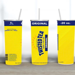 Vaso de té retorcido Vaso de lata de té retorcido para regalos de vaso de cerveza para él Regalos de bebida para ella