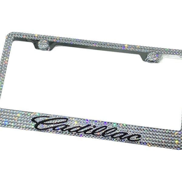 Rhinestone License Plate Frame Etsy