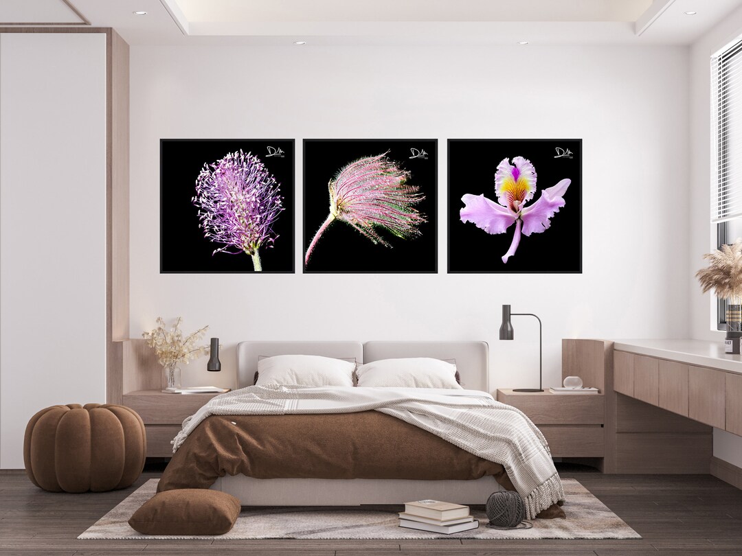 Flower Printable Set, Flower Wall Art Set, Wall Art, Home Decor, Poster
