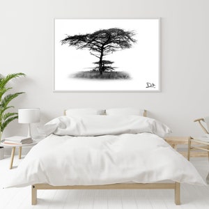 Black and White Tree Printable, Artwork Printable, Poster Printable ...