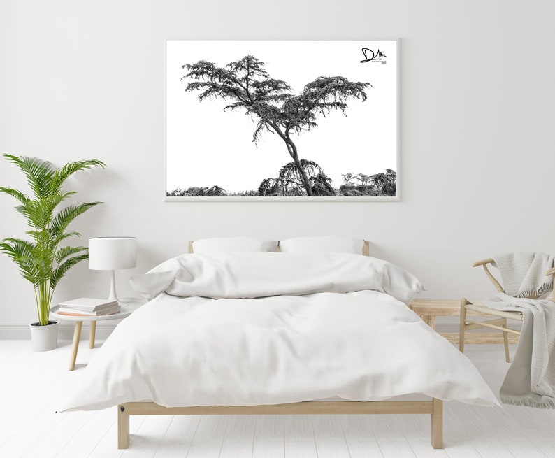 Black and White Tree Printable Artwork Printable Poster - Etsy