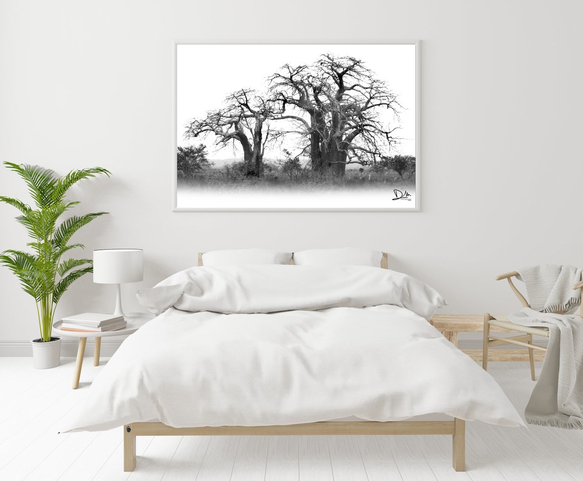 Black and White Tree Printable Artwork Printable Poster - Etsy