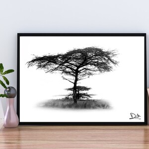Black and White Tree Printable, Artwork Printable, Poster Printable ...