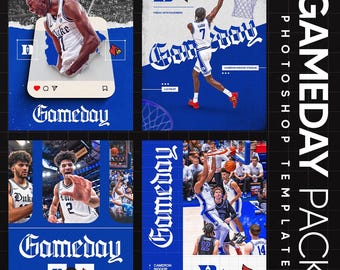 Photoshop GAMEDAY Template Pack for Social Media