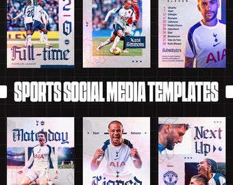 Sjablonen voor sociale media voor sport | Bewerkbare Photoshop PSD's