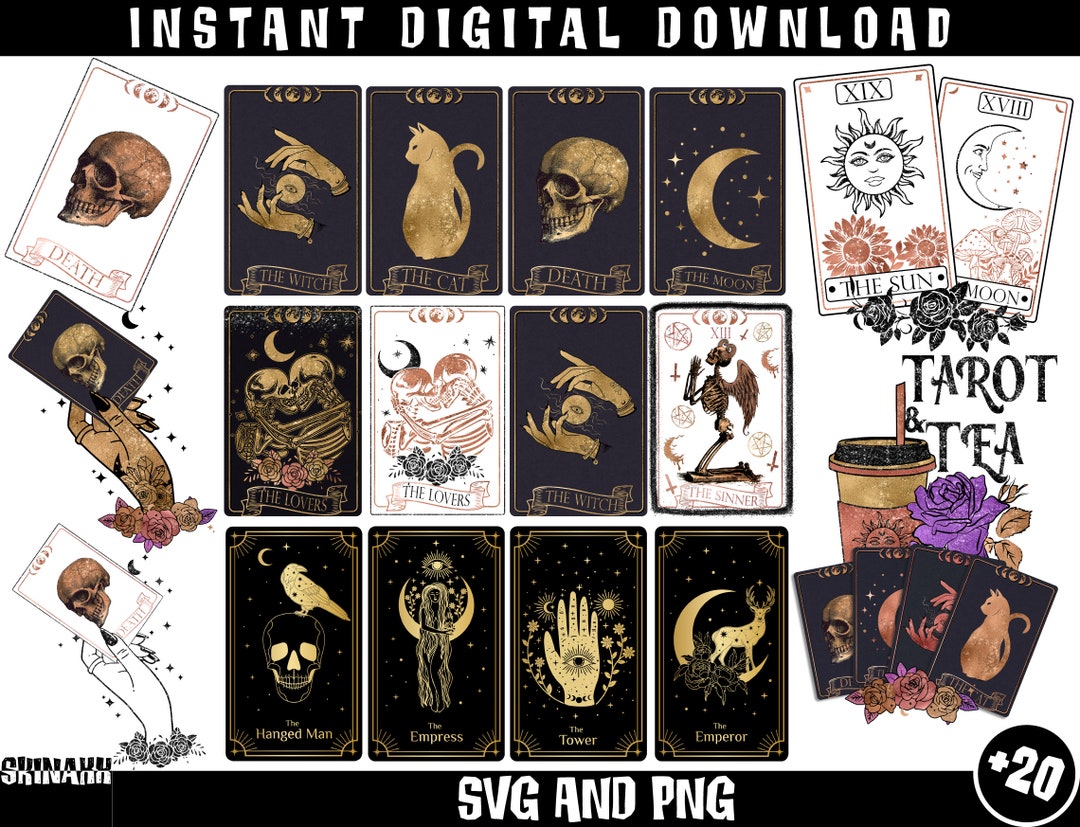 Tarot Cards Funny Bundle SVG Tarot Cards Svg Tarot Bundle - Etsy