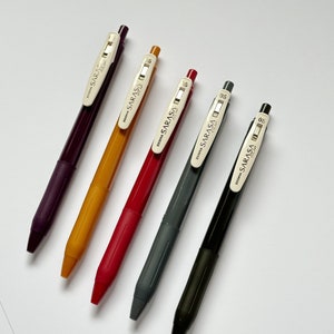 ZEBRA VINTAGE SARASA Set No. 01 | Sarasa Vintage Color 0.5 mm, Zebra Sarasa Clip Gel Pen 5 Colors