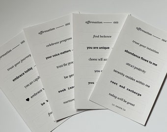 Daily Affirmations Sticker Sheet, Simple Affirmation Stickers, Motivational and Positive Quotes Stickers, Matte & Transparent Stickers,
