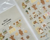 Suatelier Stickers 1141: ggumi home, Suatelier Design Mini Stickers, Planner Stickers, Journaling Stickers, Daily Sticker Sheet