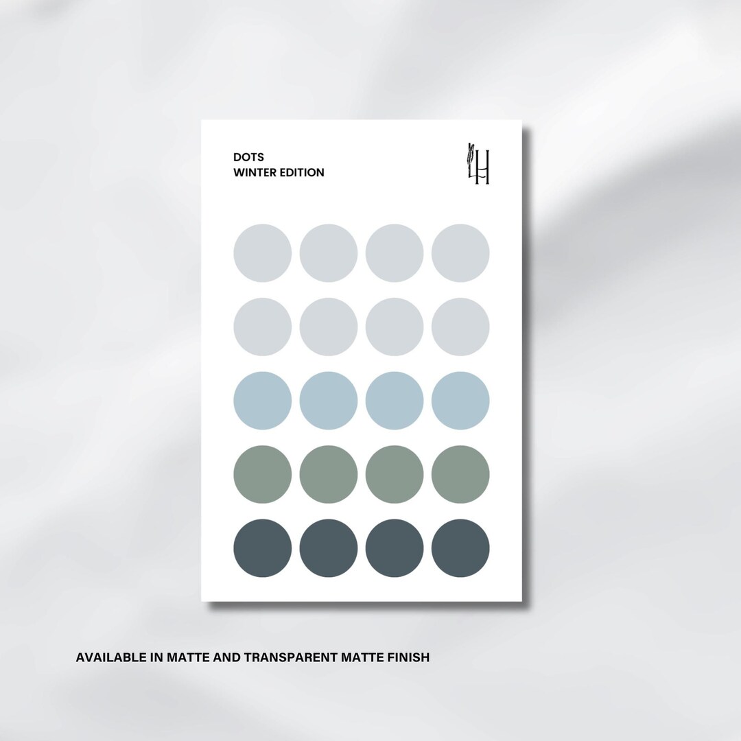 DOTS STICKERS for Planners and Journal | Circle Stickers, Minimalist ...