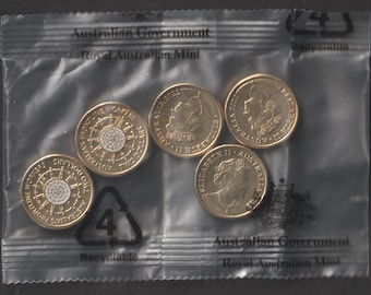 Moneda de 2 dólares de los trabajadores de primera línea de Australia 2021, RAM, bolsa de 5 monedas, coleccionable, decorativa, artesanal, sin circular.