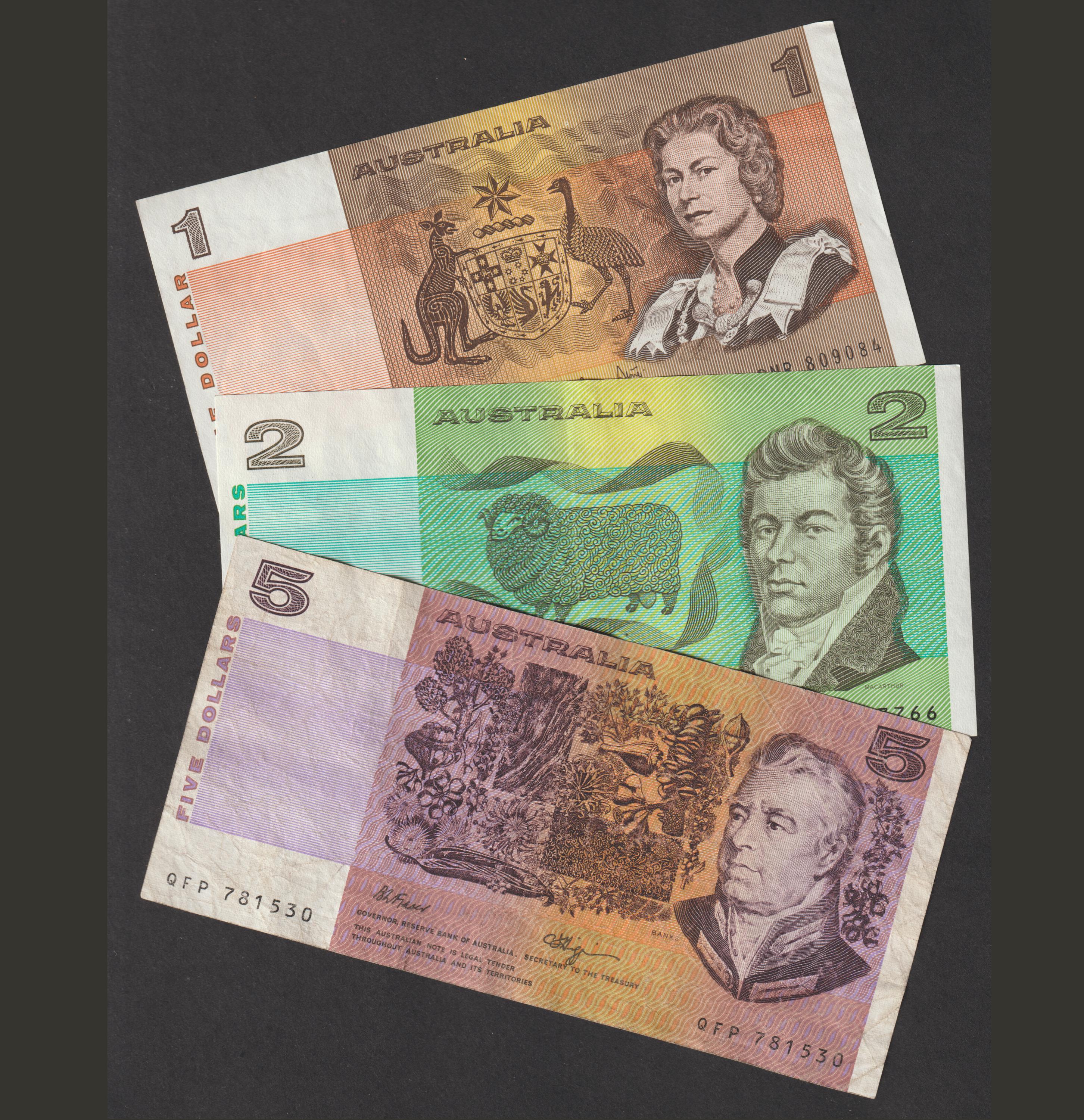 オーストラリア紙幣 1ドル 2ドル 5ドル ヴィンテージ 廃盤 歴史的 エリザベス2世 紙幣 収集品 装飾 きれい 流通 - Etsy 日本