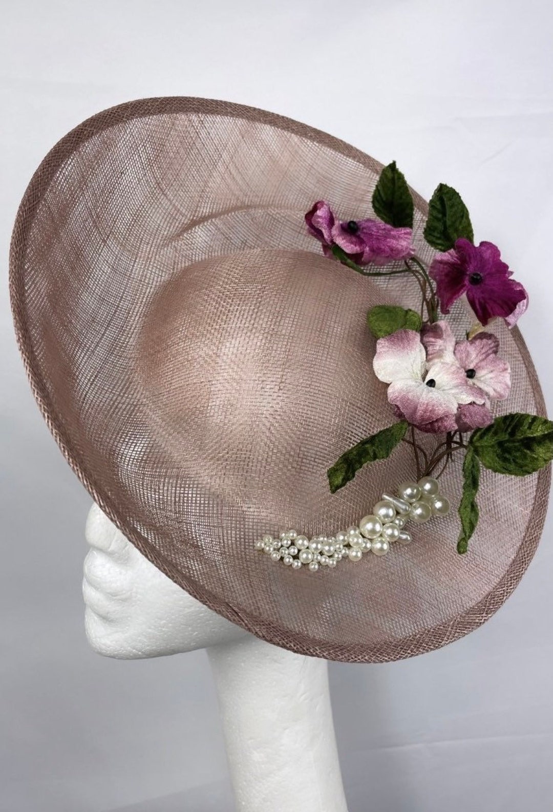Blush Pink Saucer Hat/headpiece Etsy UK