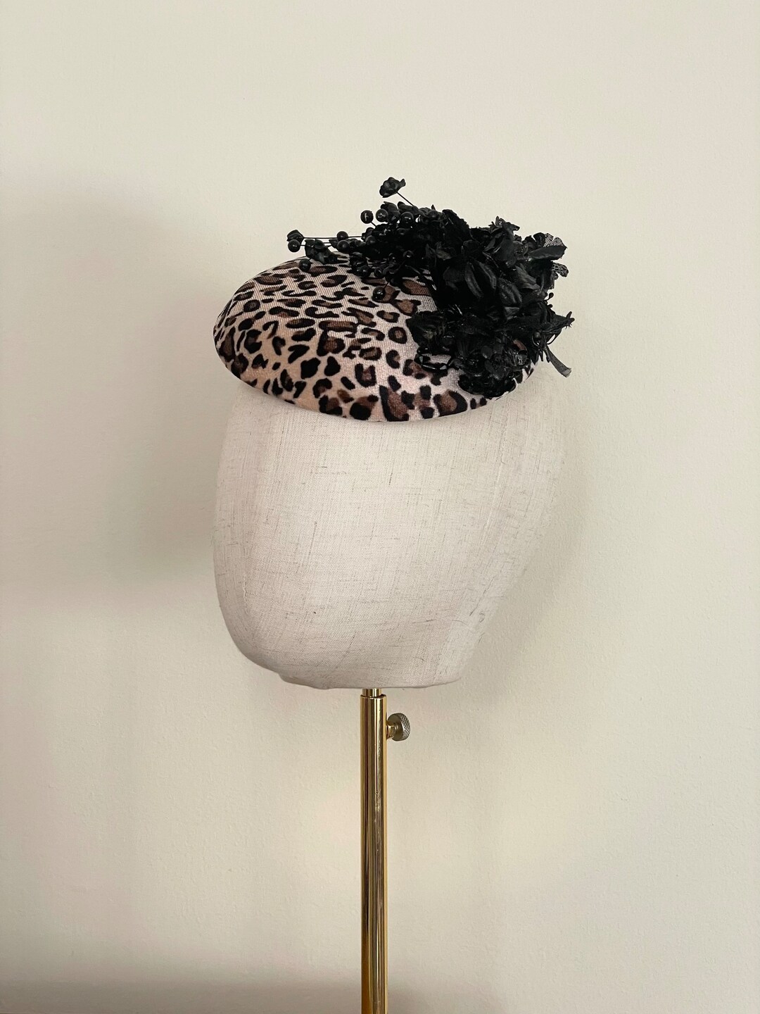 Leopard Print Fascinator/ Hat / Headpiece Etsy