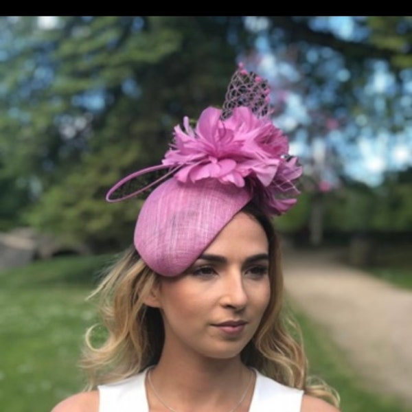 Pink Fascinator - Etsy