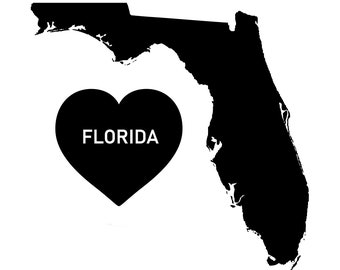 I Love Florida Printable Artwork, Digital Download