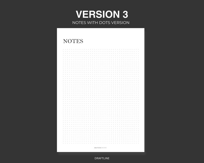 Dot Grid Paper | A4 A5 Letter Sizes (printable) - Etsy