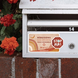 STOP PUB Terracotta Kit, Self-Adhesive and Name Labels to Personalize the Mailbox