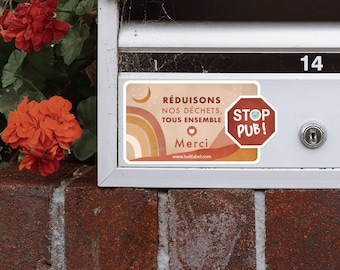 STOP PUB Terracotta Kit, Self-Adhesive and Name Labels to Personalize the Mailbox