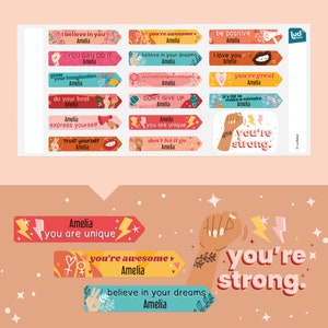 Label Encourage Inspirational Motivational Labels With Positive and Kind Messages to ...