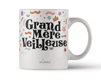 Mug Grand-mère Veilleuse - Tasse à café ou à thé en Céramique - Confettis