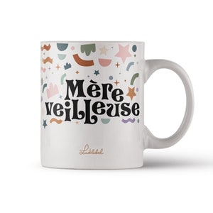 Mother Nightlight Mug - Ceramic Coffee or Tea Cup - Confetti