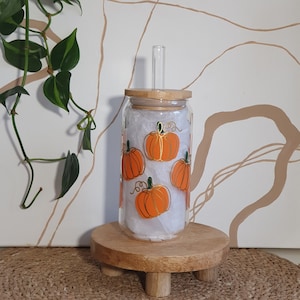 Personalized glass | | Pumpkin l l Autumn l l Gift