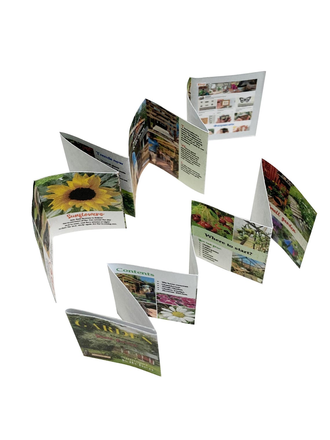 Printable pdf Miniature Garden Magazine for Dollhouse, Miniature 112