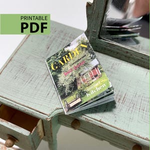 Ausdruckbares (pdf) Miniatur Garten Magazin für Puppenstube, Miniatur 1:12, Covers und 12 Seiten
